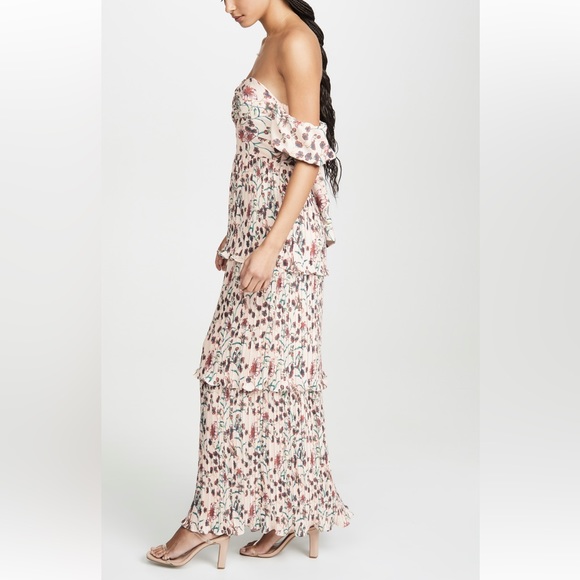 Shopbop O.P.T. Petal Maxi Dress / Red Floral - Picture 3 of 10